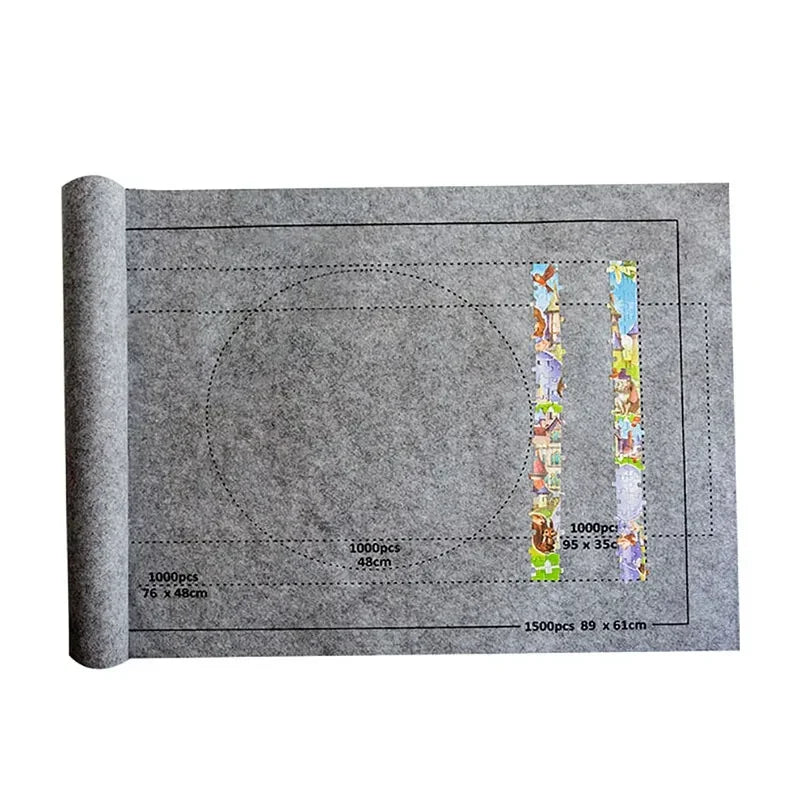 Puzzles Pad Jigsaw Roll Felt Mat Playmat Puzzles Blanket for up to 1500 Pcs Puzzle Accessories New Portable Mat (Only Mat)