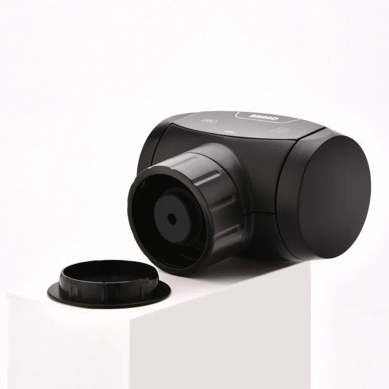 Black water filter housing with cap, ideal for home or business water purification systems.