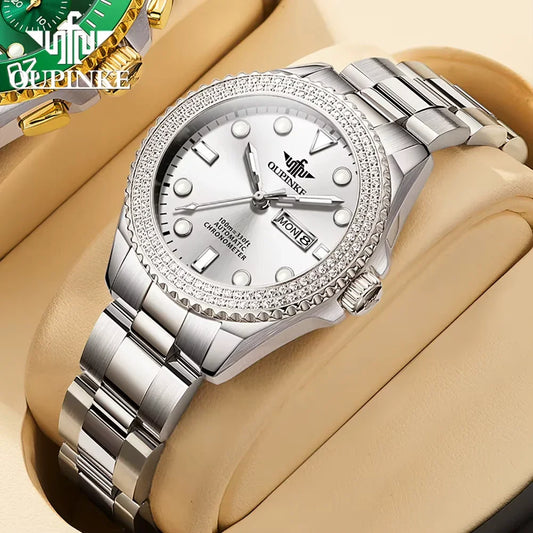 3205 Luxury All Automatic Mechanical Watch Women'S Dress Brand Waterproof HD Calendar Original Watch Elegant Gift Reloj