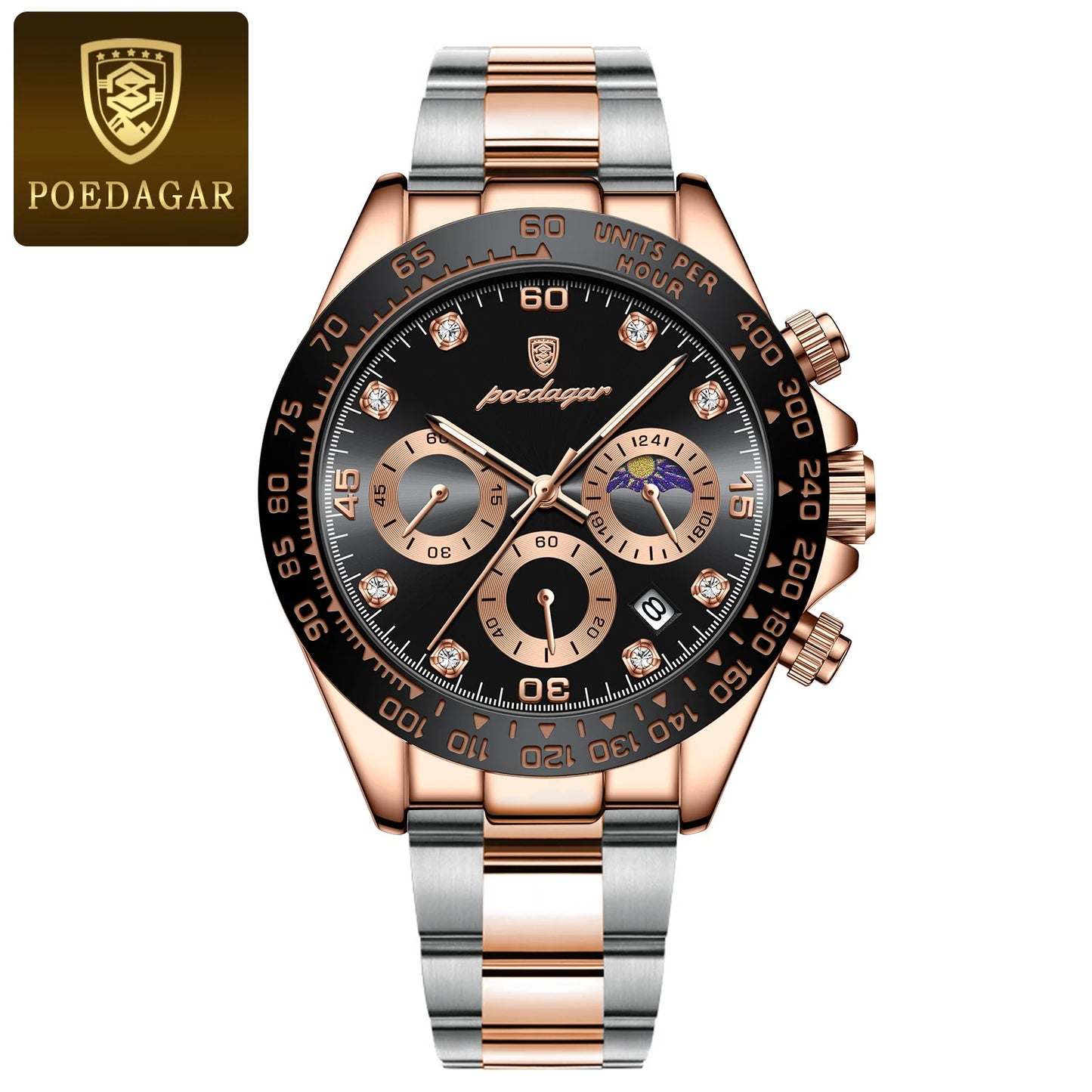 Fashion Luxury Men Wristwatch Chronograph Date High Quality Quartz Man Watch Waterproof Luminous Military Men'S Watches