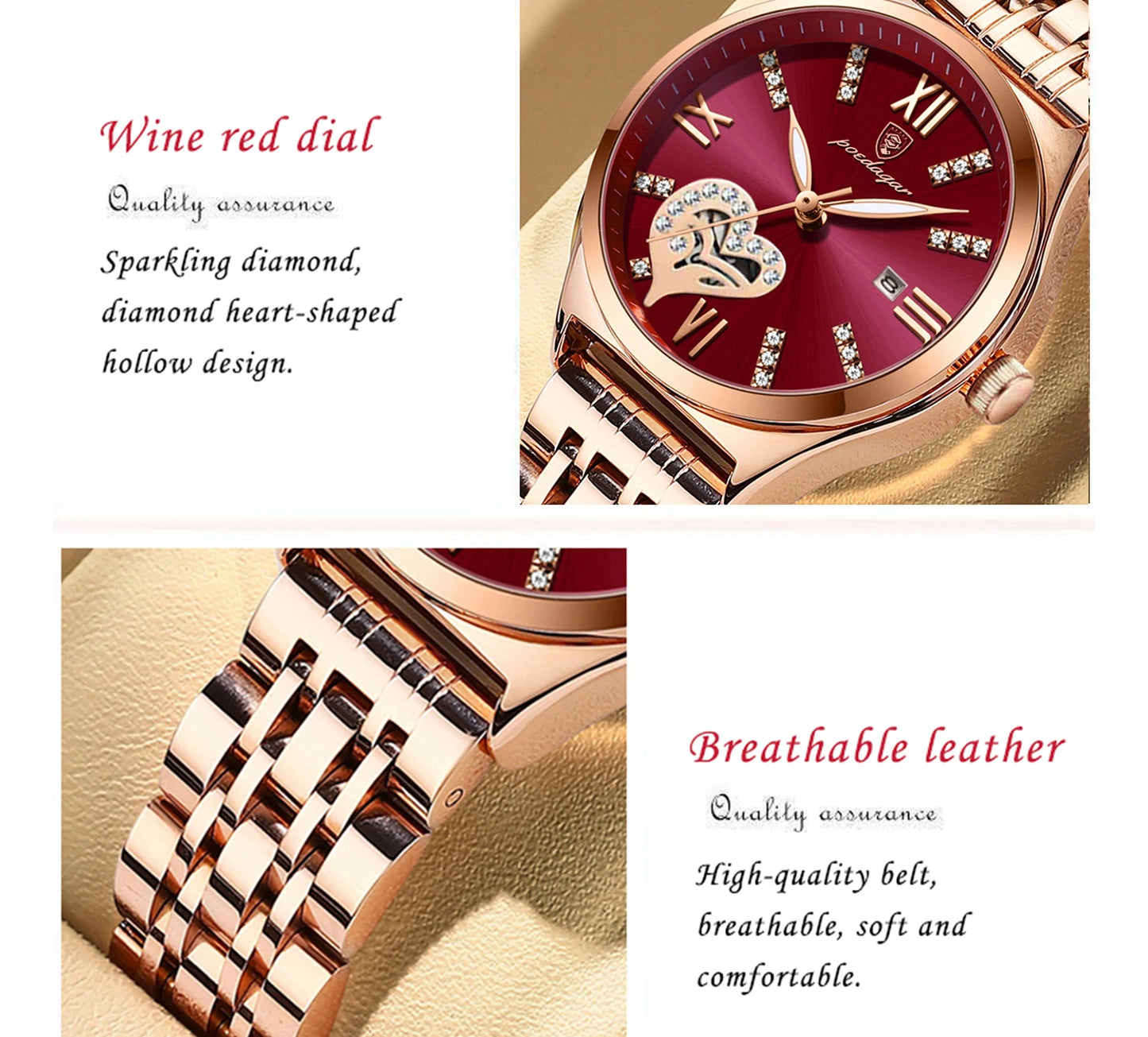 Top Luxury Woman Watches Waterproof Luminous Date Stainless Steel Women'S Quartz Wristwatch Elegant Dress Ladies Watch