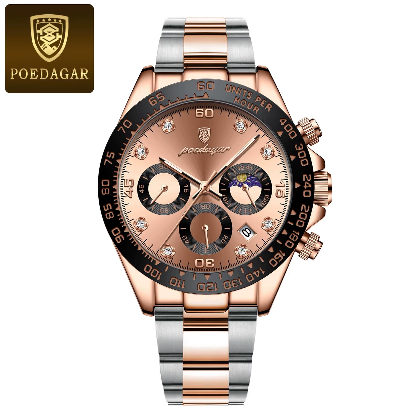 Fashion Luxury Men Wristwatch Chronograph Date High Quality Quartz Man Watch Waterproof Luminous Military Men'S Watches