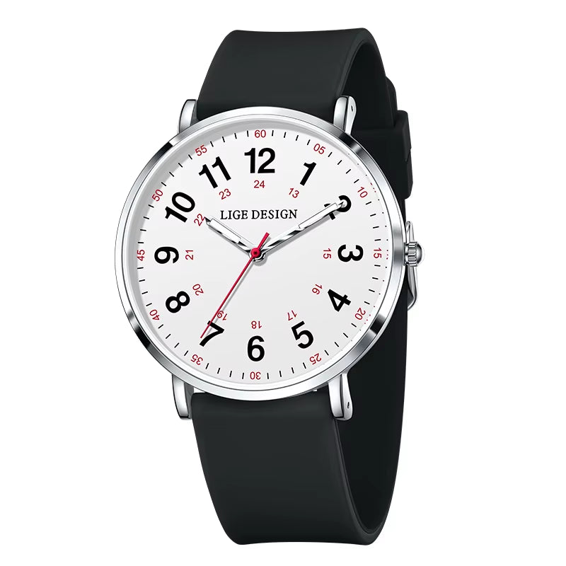 Fashion Elegant Watches for Woman Ladies Candy Color Silicone Casual Luminous Waterproof Dress Quartz Women'S Wristwatches