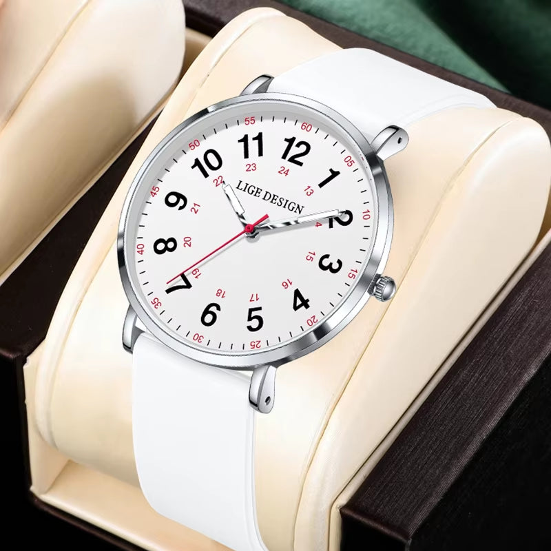 Fashion Elegant Watches for Woman Ladies Candy Color Silicone Casual Luminous Waterproof Dress Quartz Women'S Wristwatches