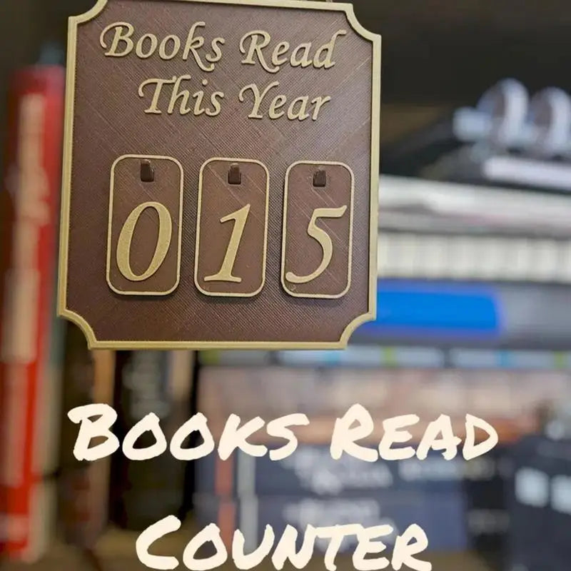 Book Decor for Shelf Bookshelf Counter Bookish Reader Bookworm Track Yearly Reading for Classroom Librarian Women Men