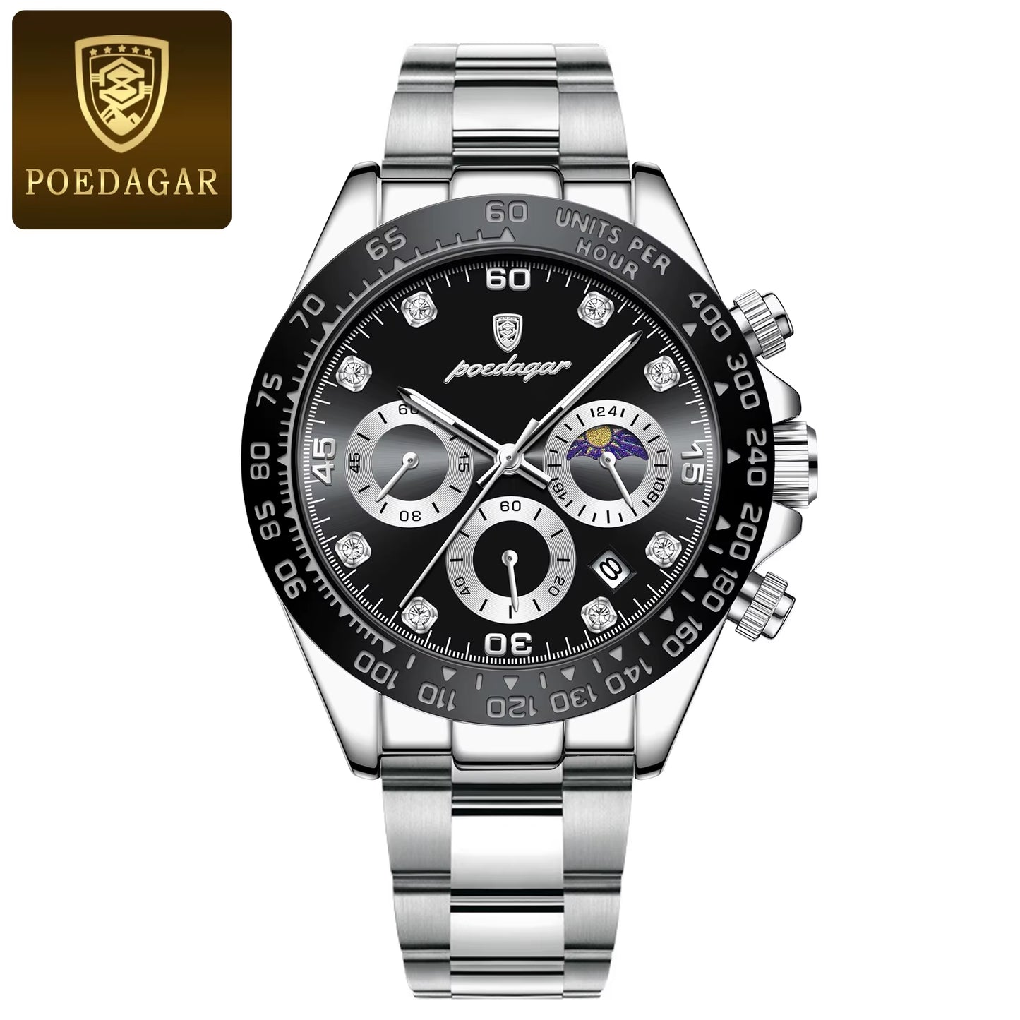 Fashion Luxury Men Wristwatch Chronograph Date High Quality Quartz Man Watch Waterproof Luminous Military Men'S Watches