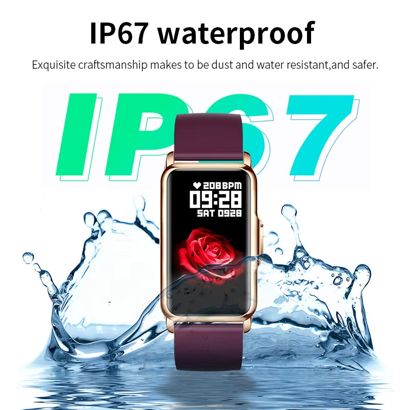New Fashion Smart Watch Ladies Message Push Blood Pressure DIY Custom Dial Sports Bracelet Waterproof Men Smartwatch Women