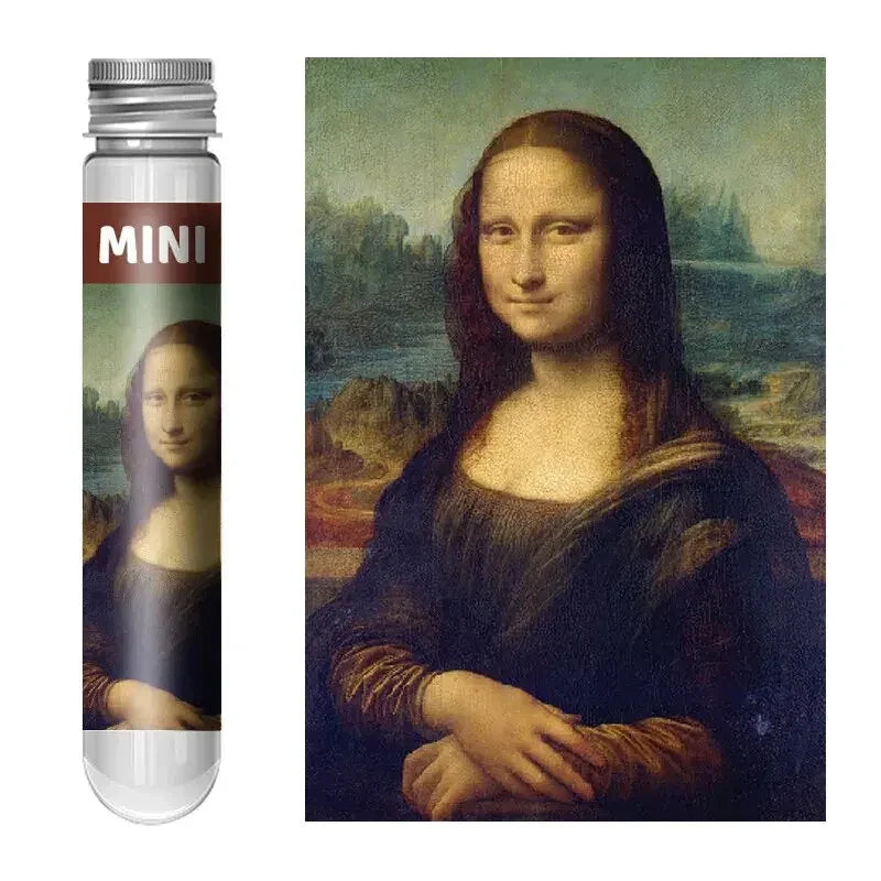150Pcs Test Tube Jigsaw Puzzle World Famous Painting Van Gogh the Starry Night Christmas Gift