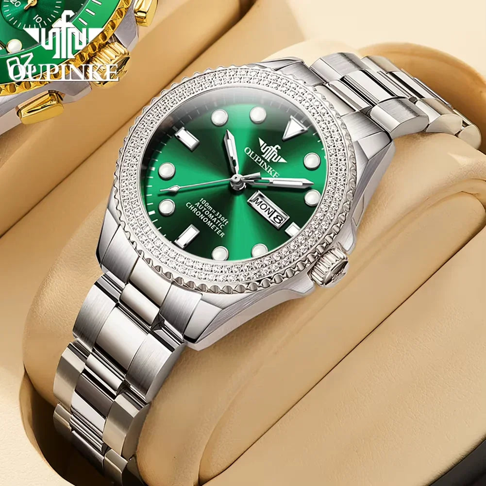 3205 Luxury All Automatic Mechanical Watch Women'S Dress Brand Waterproof HD Calendar Original Watch Elegant Gift Reloj