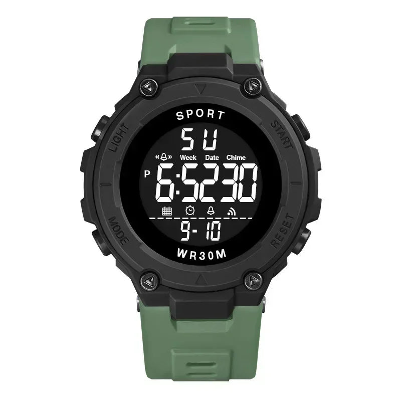 Digital Sports Watch for Men Waterproof Luminous Men'S Sport Watches Alarm Clock Military Kids Student Electronic Watches