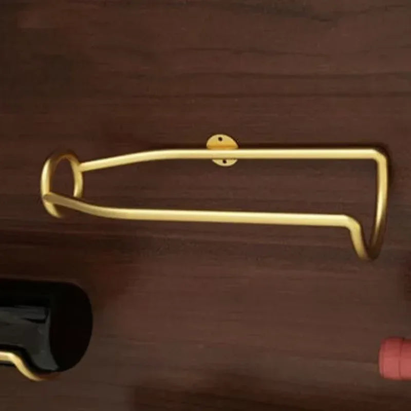 European Style Red Wine Rack Creative Wall Mounted Single Decorative Frame Suspension Wine Rack Display Rack