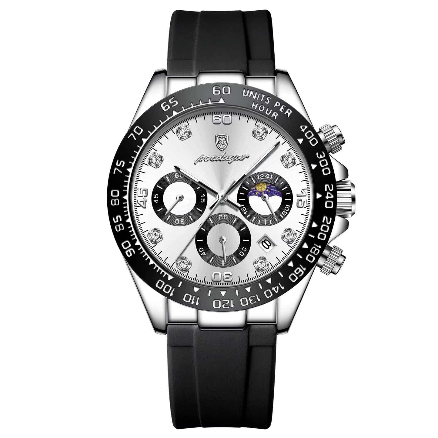 Fashion Luxury Men Wristwatch Chronograph Date High Quality Quartz Man Watch Waterproof Luminous Military Men'S Watches