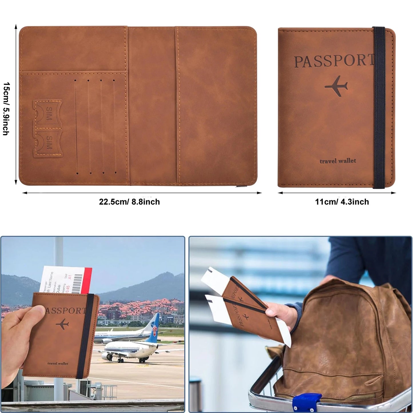 Πορτοφόλι Ταξιδιού με RFID Blocking