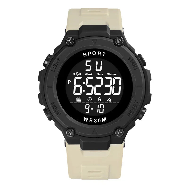 Digital Sports Watch for Men Waterproof Luminous Men'S Sport Watches Alarm Clock Military Kids Student Electronic Watches