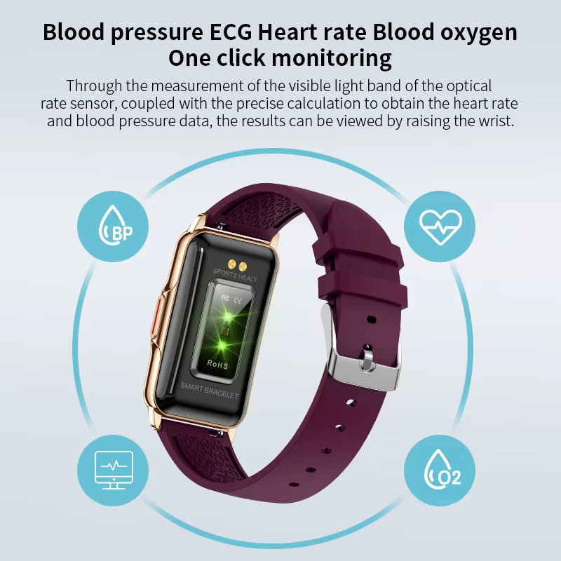New Fashion Smart Watch Ladies Message Push Blood Pressure DIY Custom Dial Sports Bracelet Waterproof Men Smartwatch Women