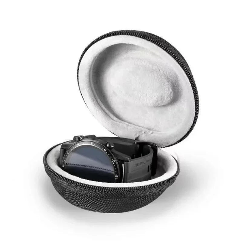 Portable EVA Single Watch Travel Case Watch Storage Organizer Box Watch Holder Waterproof for Smartwatches Zippered Container