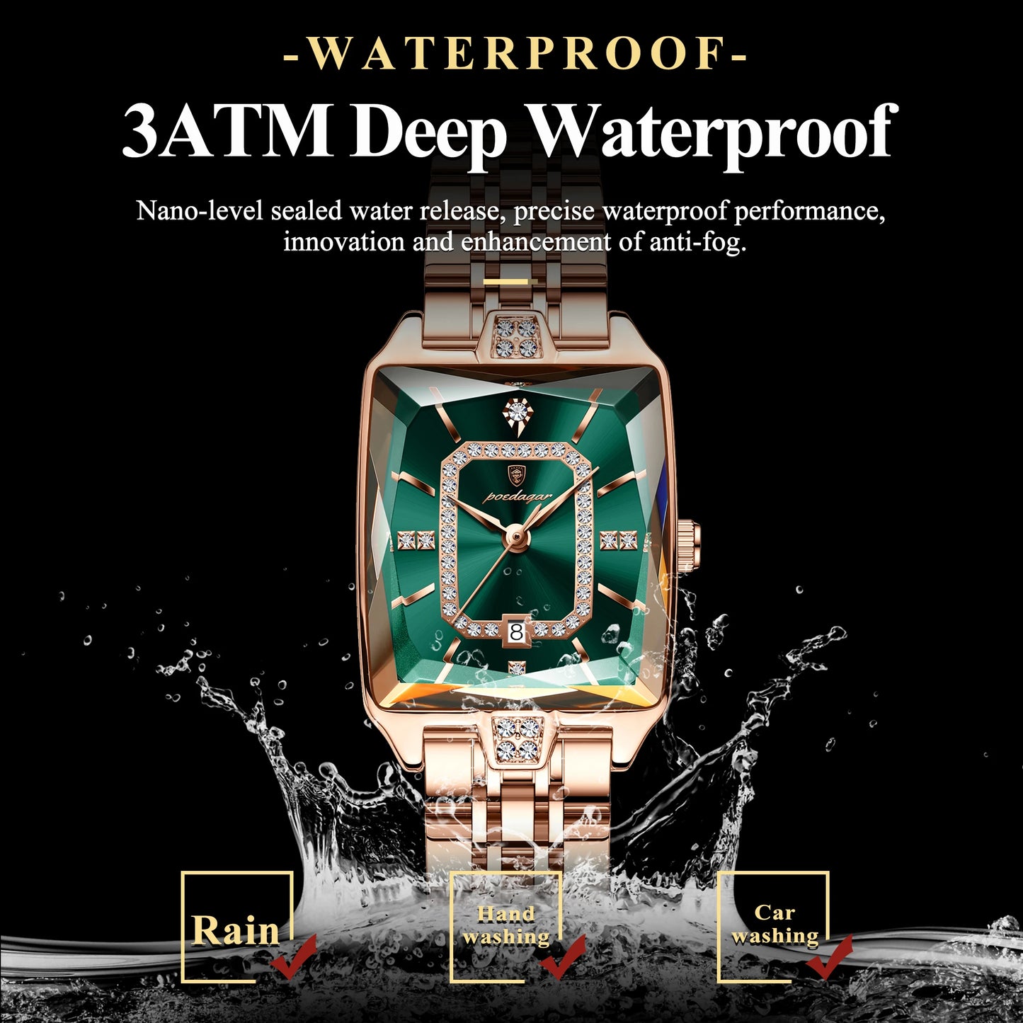 Luxury Watch for Woman Waterproof Calendar High Quality Ladies Watch Stainless Steel Quartz Women'S Watches Elegant+Box