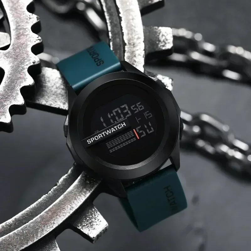 Men'S Sports Watches Luxury Digital Watch Stopwatch Luminous Date Week Multifunction Fitness Electronic Wristwatch Reloj Hombre