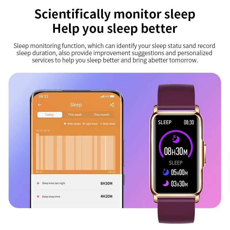 New Fashion Smart Watch Ladies Message Push Blood Pressure DIY Custom Dial Sports Bracelet Waterproof Men Smartwatch Women