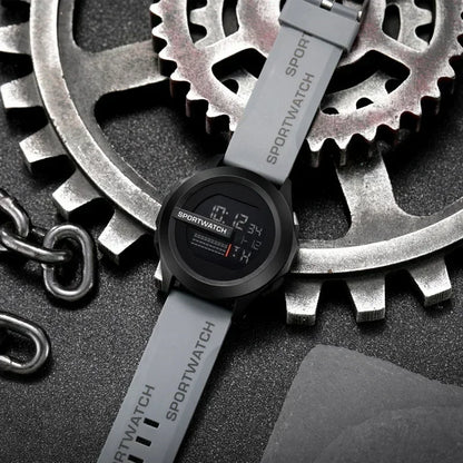 Men'S Sports Watches Luxury Digital Watch Stopwatch Luminous Date Week Multifunction Fitness Electronic Wristwatch Reloj Hombre