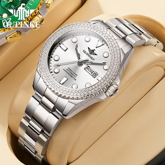 3205 Luxury All Automatic Mechanical Watch Women'S Dress Brand Waterproof HD Calendar Original Watch Elegant Gift Reloj