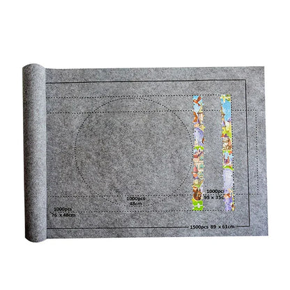 Puzzles Pad Jigsaw Roll Felt Mat Playmat Puzzles Blanket for up to 1500 Pcs Puzzle Accessories New Portable Mat (Only Mat)