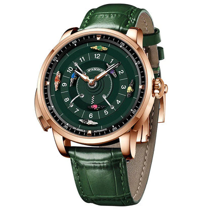 Men'S Mechanical Watch Stainless Steel NH35 Watch Racing Roulette Men'S To Brand Luxury Rotary Sahire Glass Watch Waterroof