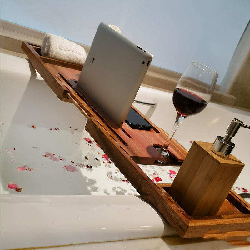 ΓΑΛΗΝΗ | Premium Bamboo Spa Caddy