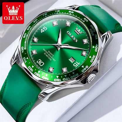 Original Men'S Quartz Watch Luxury Fashion Green Water Ghost Waterproof Men'S Watch Top Class Business Sports Men'S Watch