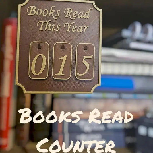 Book Decor for Shelf Bookshelf Counter Bookish Reader Bookworm Track Yearly Reading for Classroom Librarian Women Men