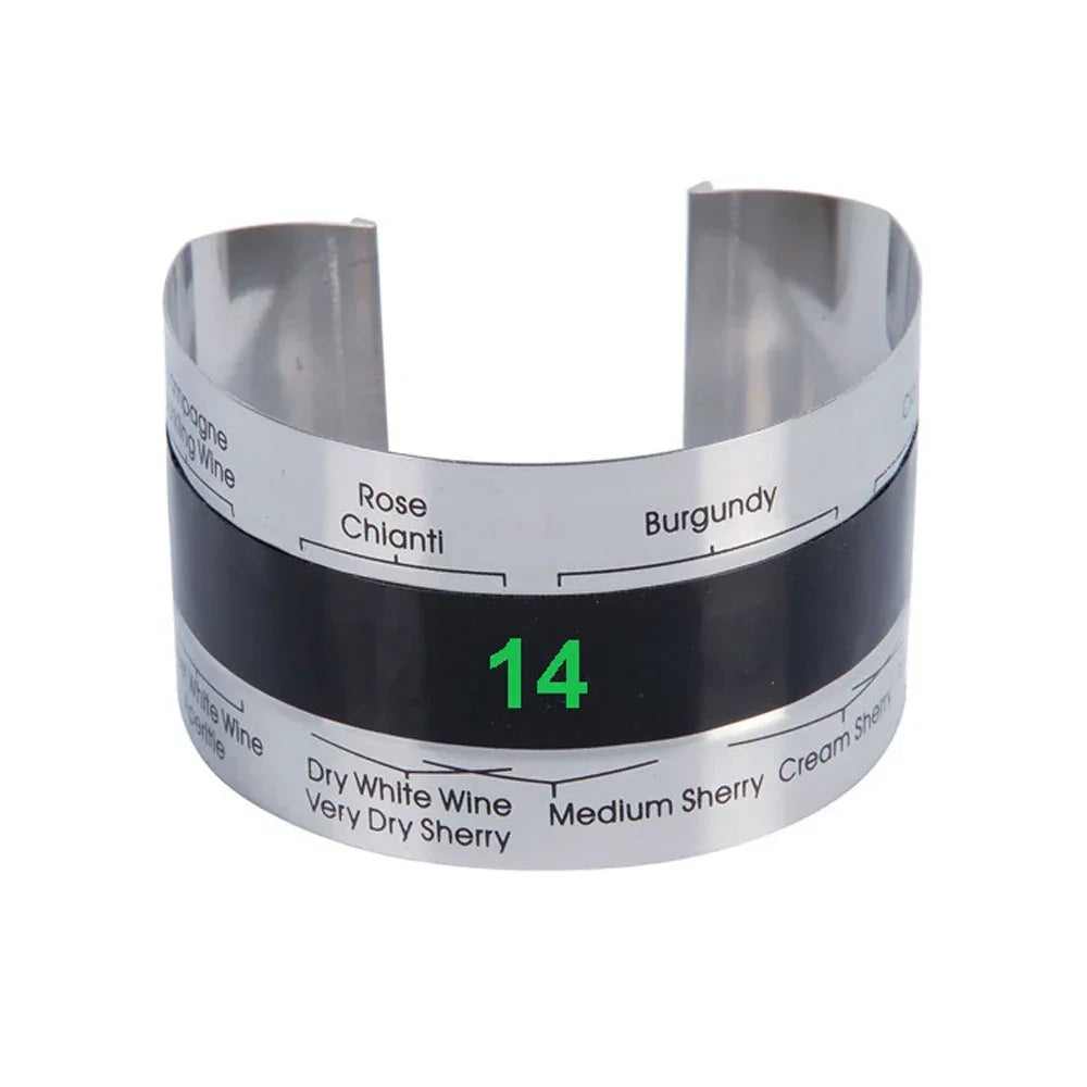 Wine Collar Thermometer Bar Beverage Tool Clever Bottle Snap Thermometer LCD Display Clip Sensor for Champagne Beer Red Wine