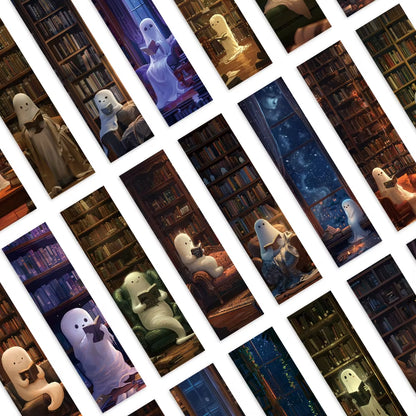 32Pcs. Ghost Bookmarks for Reading, Suitable for Back-To-School Season, Christmas, Halloween, Teachers, Readers, and Birthdays.