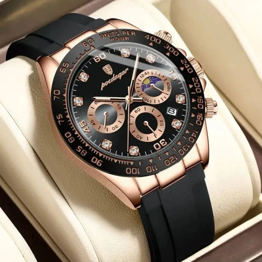Fashion Luxury Men Wristwatch Chronograph Date High Quality Quartz Man Watch Waterproof Luminous Military Men'S Watches
