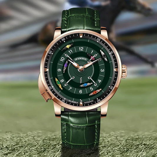 Men'S Mechanical Watch Stainless Steel NH35 Watch Racing Roulette Men'S To Brand Luxury Rotary Sahire Glass Watch Waterroof