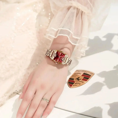 Diamond Luxury Watch for Woman High Quality Waterproof Date Ladies Quartz Watch Stainless Steel Women Watches Reloj+Box