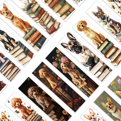 32Pcs, Creative Dog Bookmarks, Cartoon Cute Dogs, Perfect for Teachers, Readers and Book Lovers, Birthday Gift.