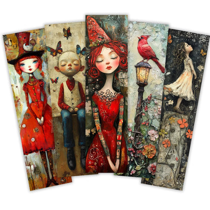 32Pcs, Abstract and Quirky Bookmarks, Christmas, Halloween, Teachers, Suitable for Readers and Birthday Gifts.