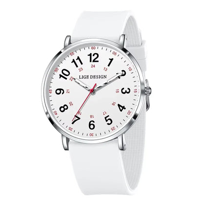 Fashion Elegant Watches for Woman Ladies Candy Color Silicone Casual Luminous Waterproof Dress Quartz Women'S Wristwatches