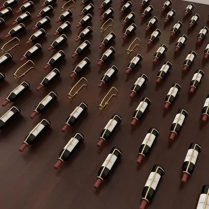 European Style Red Wine Rack Creative Wall Mounted Single Decorative Frame Suspension Wine Rack Display Rack