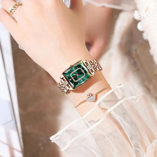 Luxury Watch for Woman Waterproof Calendar High Quality Ladies Watch Stainless Steel Quartz Women'S Watches Elegant+Box