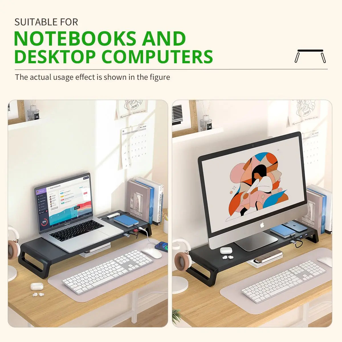 Εργονομική Βάση Οθόνης "Apex" (Aluminum) με USB Hub