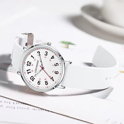 Fashion Elegant Watches for Woman Ladies Candy Color Silicone Casual Luminous Waterproof Dress Quartz Women'S Wristwatches