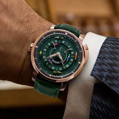 Men'S Mechanical Watch Stainless Steel NH35 Watch Racing Roulette Men'S To Brand Luxury Rotary Sahire Glass Watch Waterroof