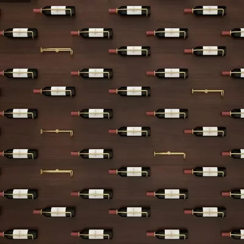 European Style Red Wine Rack Creative Wall Mounted Single Decorative Frame Suspension Wine Rack Display Rack