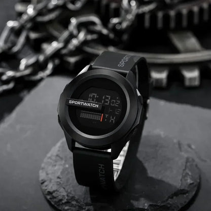 Men'S Sports Watches Luxury Digital Watch Stopwatch Luminous Date Week Multifunction Fitness Electronic Wristwatch Reloj Hombre