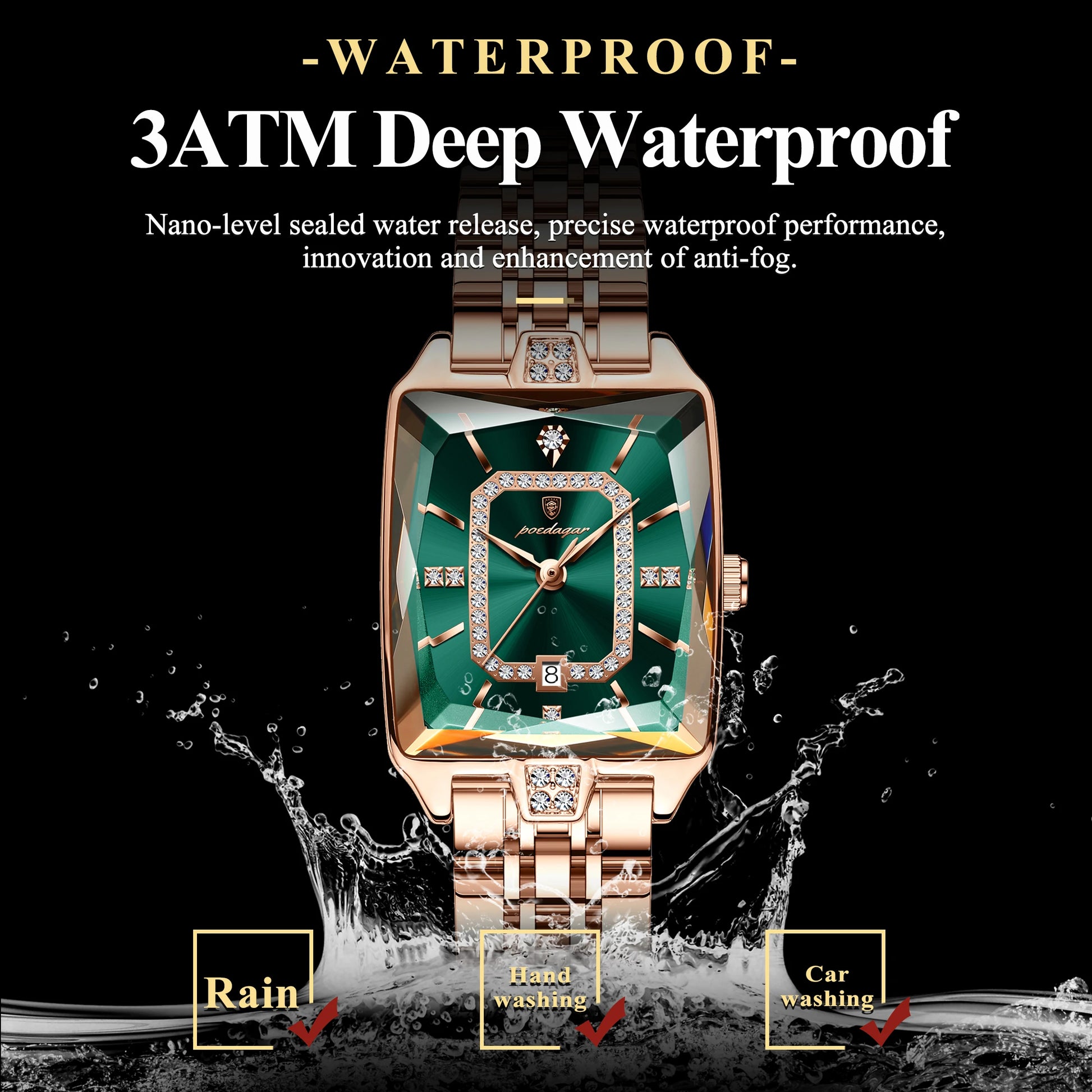 Luxury Watch for Woman Waterproof Calendar High Quality Ladies Watch Stainless Steel Quartz Women'S Watches Elegant+Box