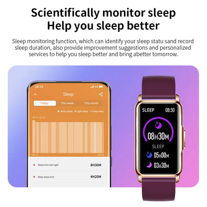 New Fashion Smart Watch Ladies Message Push Blood Pressure DIY Custom Dial Sports Bracelet Waterproof Men Smartwatch Women
