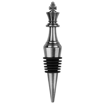 Vintage Wine Bottle Stoppers Chess King/Queen Decoration Metal Silicone Wine Seal Stopper Wine Gift Kitchen Bar Accessories Tool