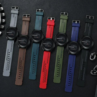 Men'S Sports Watches Luxury Digital Watch Stopwatch Luminous Date Week Multifunction Fitness Electronic Wristwatch Reloj Hombre