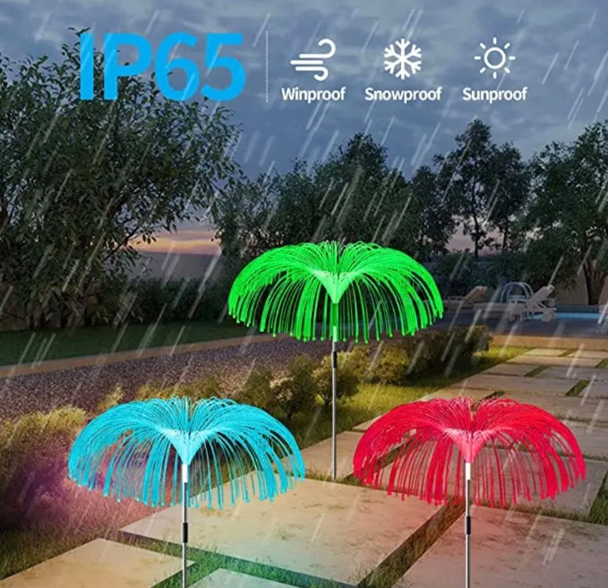 Ηλιακό φωτιστικό κήπου τύπου Jellyfish